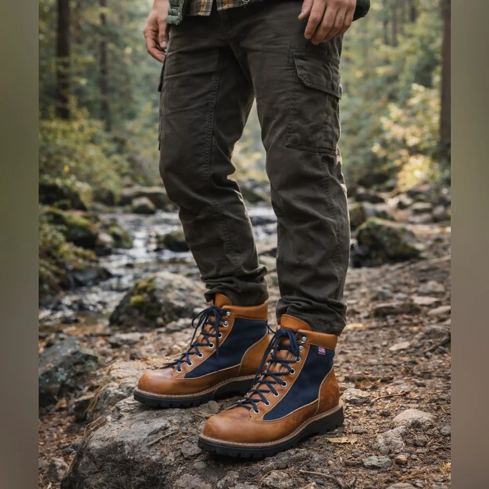 Danner Light Cascade Boots Men’s 10.5 EE USA Made Leather Canvas Hiking  31543